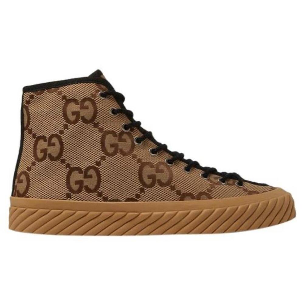 GUCCI GG jumbo logo high top sneakers